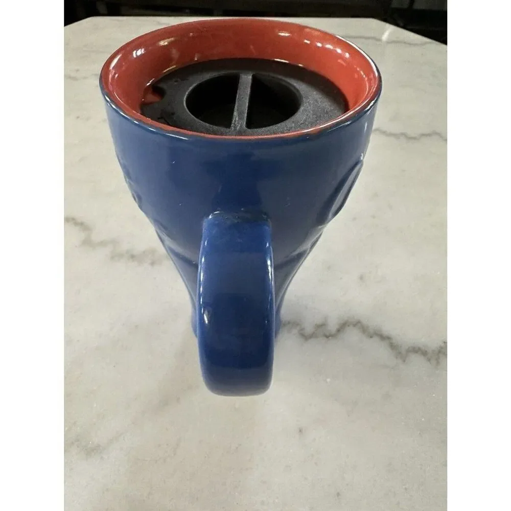 Coca Cola Coke Blue Travel Tumbler WIth Lid 10 ounces